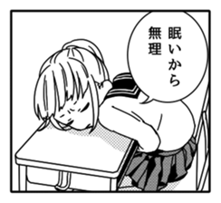 Manga Girls Sticker sticker #833841