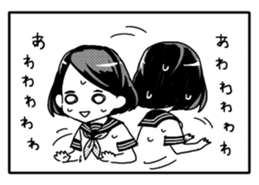 Manga Girls Sticker sticker #833852