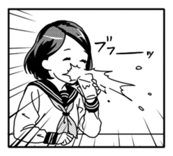 Manga Girls Sticker sticker #833856