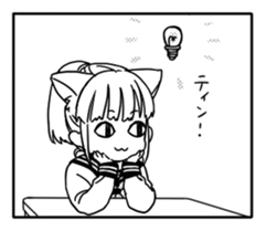 Manga Girls Sticker sticker #833865