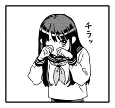 Manga Girls Sticker sticker #833870