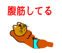 Macho tabby cat sticker #834420