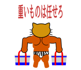 Macho tabby cat sticker #834425