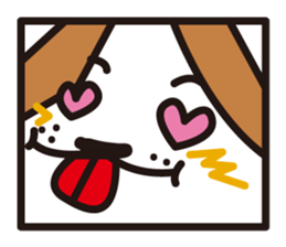 square dog sticker #834490