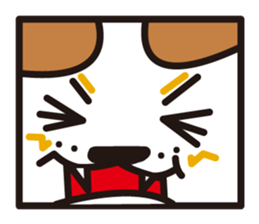 square dog sticker #834502