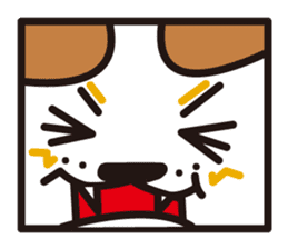 square dog sticker #834502