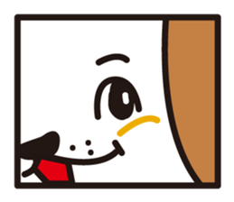 square dog sticker #834503