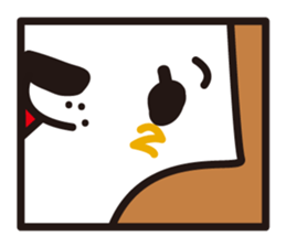 square dog sticker #834504