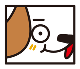 square dog sticker #834510