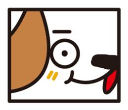 square dog sticker #834510