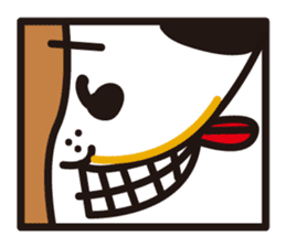 square dog sticker #834514