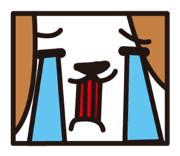 square dog sticker #834515