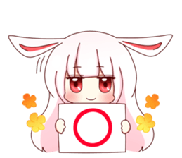 Yuki white rabbit sticker #834959