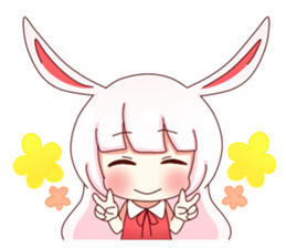 Yuki white rabbit sticker #834965