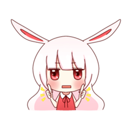 Yuki white rabbit sticker #834966