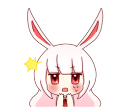 Yuki white rabbit sticker #834967
