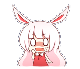 Yuki white rabbit sticker #834971