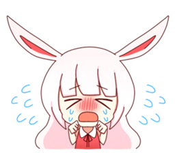 Yuki white rabbit sticker #834973