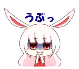 Yuki white rabbit sticker #834974