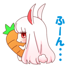 Yuki white rabbit sticker #834976