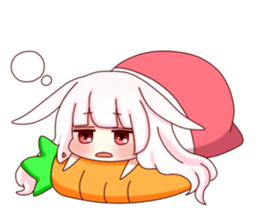 Yuki white rabbit sticker #834980