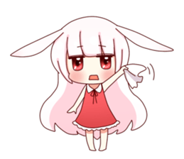 Yuki white rabbit sticker #834985