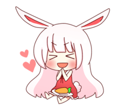 Yuki white rabbit sticker #834987
