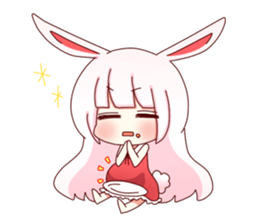 Yuki white rabbit sticker #834988