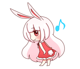 Yuki white rabbit sticker #834993