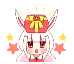 Yuki white rabbit sticker #834995