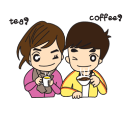 Cute Couple Go&Nana [English Edition] sticker #835202