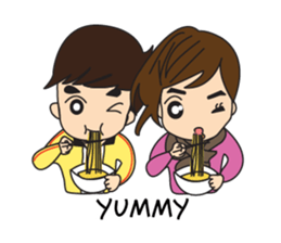 Cute Couple Go&Nana [English Edition] sticker #835204