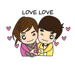 Cute Couple Go&Nana [English Edition] sticker #835206
