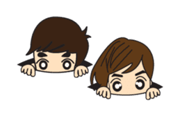 Cute Couple Go&Nana [English Edition] sticker #835213