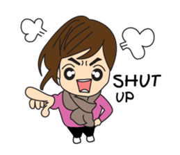 Cute Couple Go&Nana [English Edition] sticker #835217