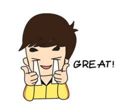 Cute Couple Go&Nana [English Edition] sticker #835220