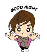 Cute Couple Go&Nana [English Edition] sticker #835222