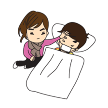 Cute Couple Go&Nana [English Edition] sticker #835232
