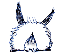 Small Rabbit moon and dream and music sticker #835449