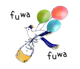 Small Rabbit moon and dream and music sticker #835458