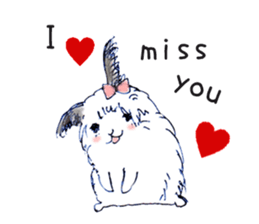 Small Rabbit moon and dream and music sticker #835459