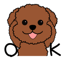 Mogu and Marco of toy poodle sticker #835567