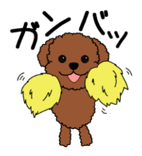 Mogu and Marco of toy poodle sticker #835576