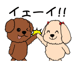 Mogu and Marco of toy poodle sticker #835596