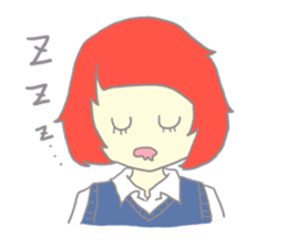 lovely schoolgirl's sticker #836075