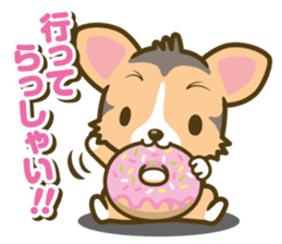 welsh corgi/tricolor sticker #836724