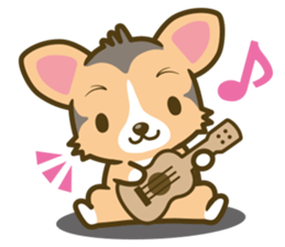 welsh corgi/tricolor sticker #836725