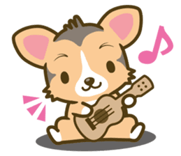 welsh corgi/tricolor sticker #836725