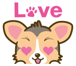 welsh corgi/tricolor sticker #836736