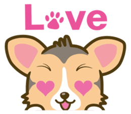 welsh corgi/tricolor sticker #836736